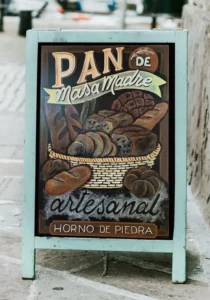 Pizarra de precios - panaderia